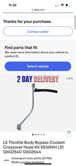 LS Throttle Body Bypass Coolant Crossover Hose Kit 