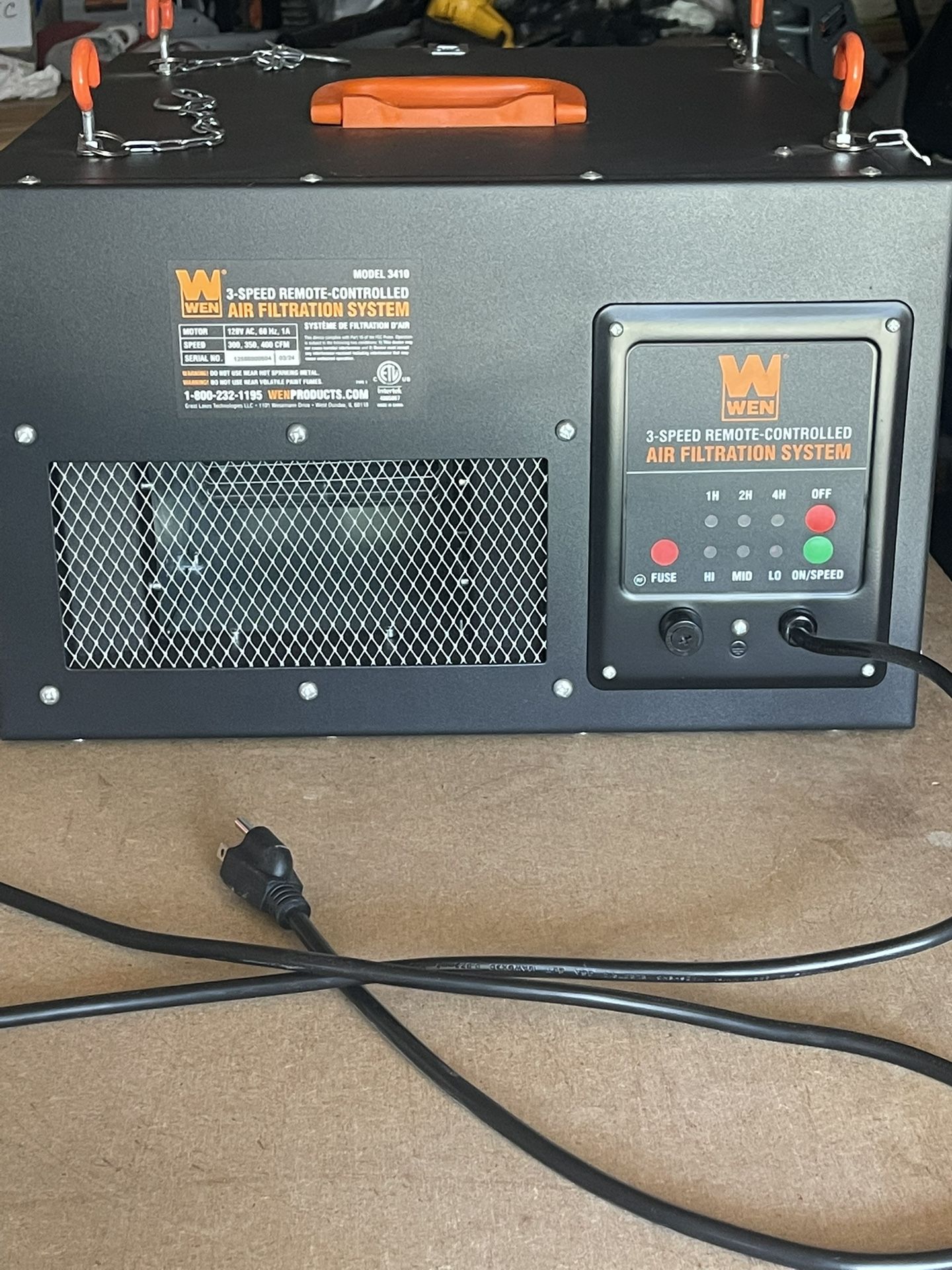 Air Filtration System For Workshop/Garage