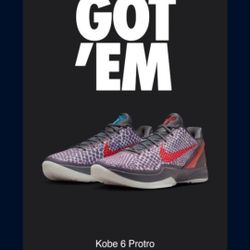 Nike Kobe Protro 6 Size 8