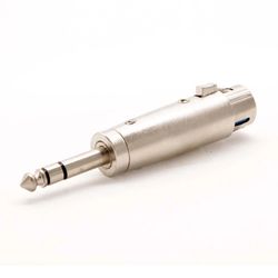 XLR 3-Pin Female to 6.35mm 1/4" Stereo Male TRS Mic Microphone Audio Adapter