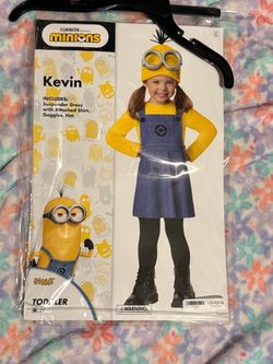 Toddler girls 2T minions costume