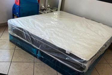 New KING SIZE MATTRESS WITH BOX SPRING SET KING BED 