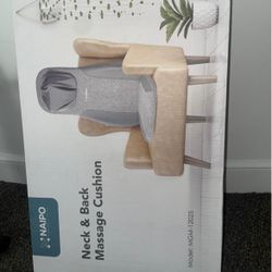 NAIPO Neck & Back Massage Cushion – Like New Condition