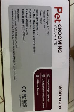 Dog grooming vacuum kits