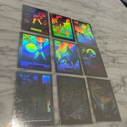DC Comic Vintage Hologram Card Lot