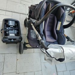 $180 OBO-Evenflo XPAN Double Stroller With Base And Rain Cover   