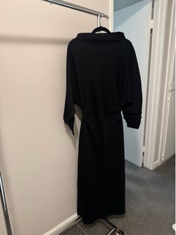 ZARA Black Knit Maxi Dress – Medium