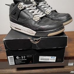 Jordan Retro 4 IV Oreo With Box 6y