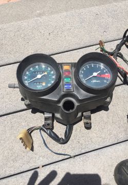 1982 Honda CB450T Gauges