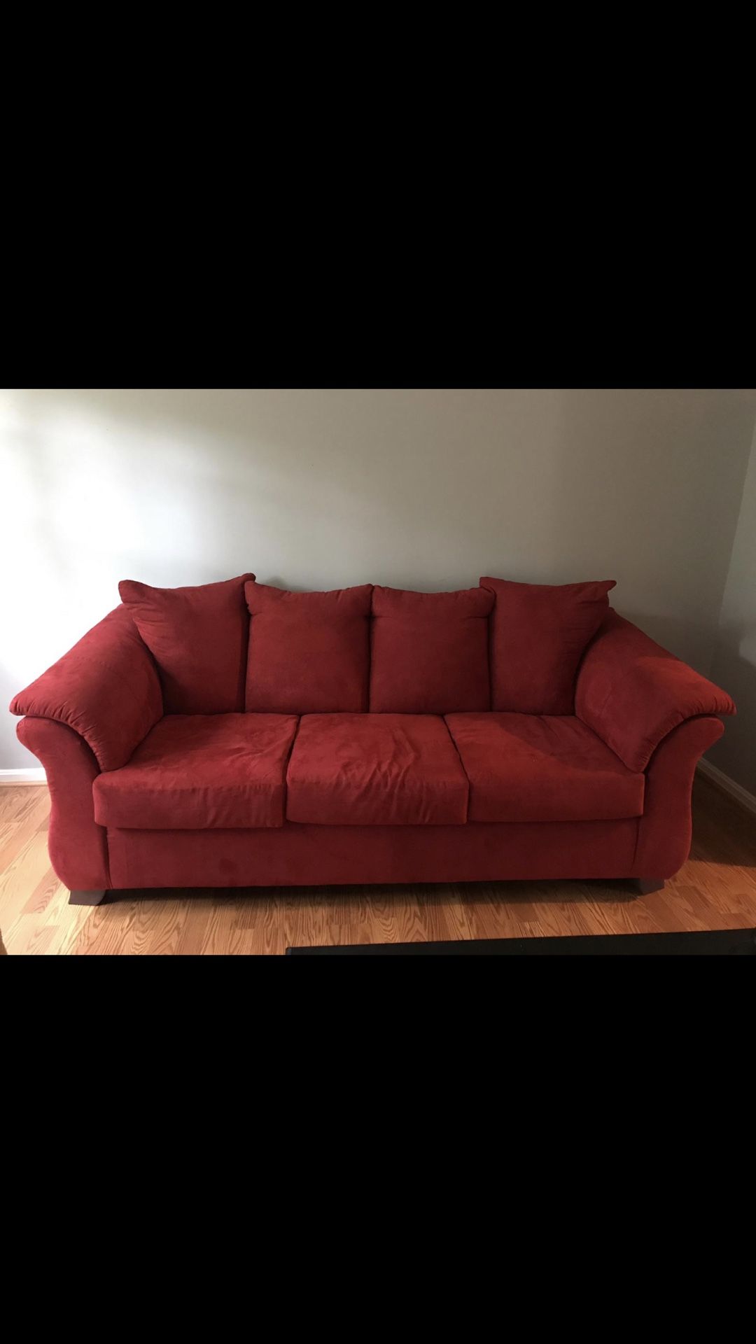 Great condition red couch !