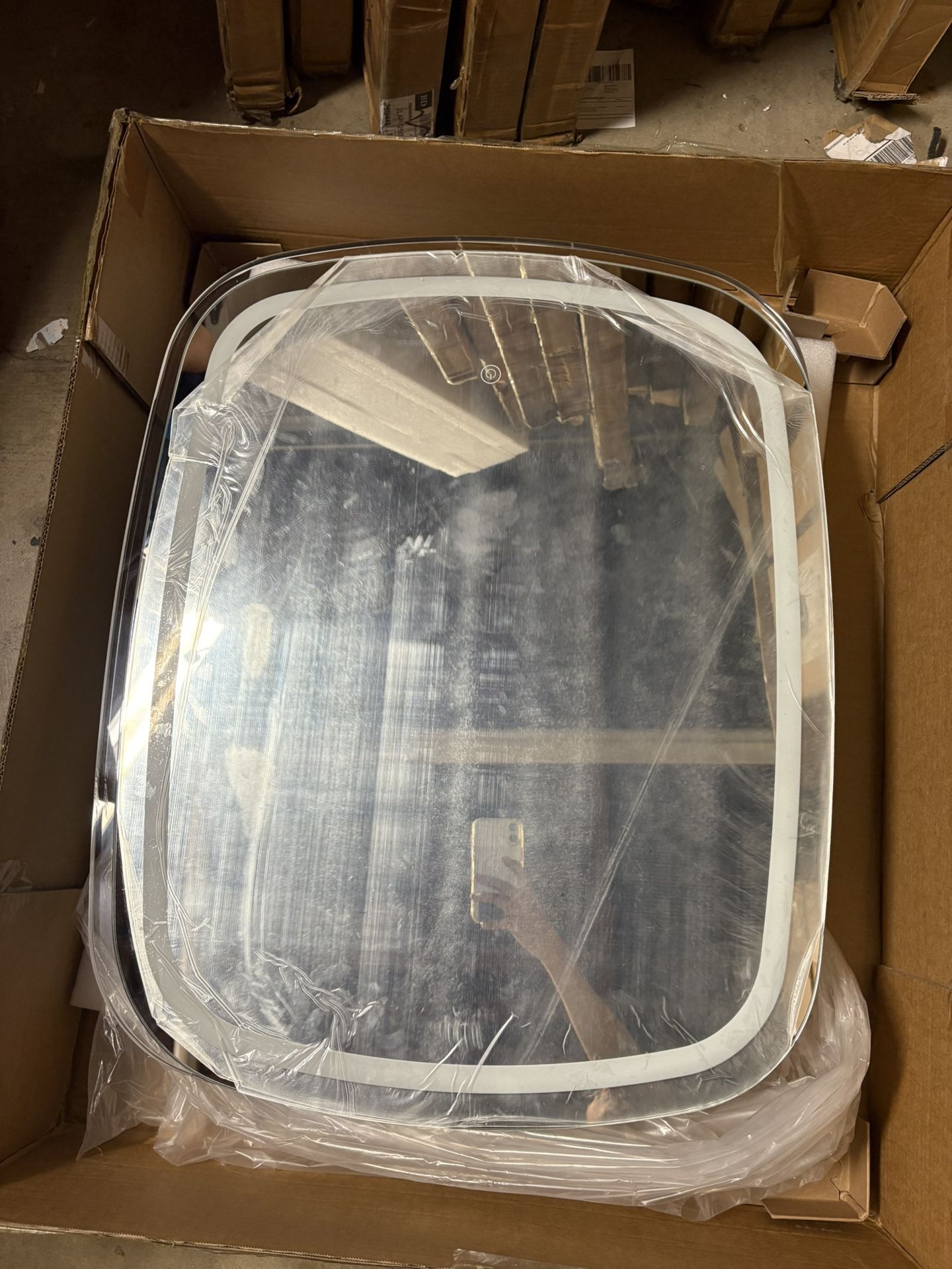 Brand new LED Light Medicine Cabinet with Mirror Stepless Dimmable Bathroom acrylic mirror cabinet with light