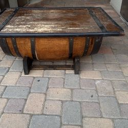 Wine Barrel Coffee Table 