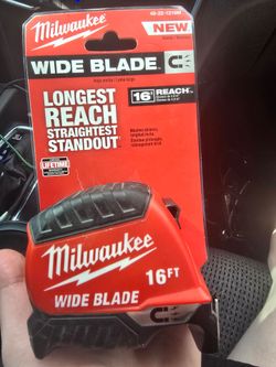 Wide blade measuring tape 16ft