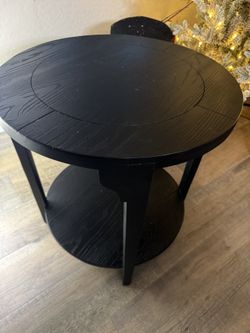 West Elm Black Side Table