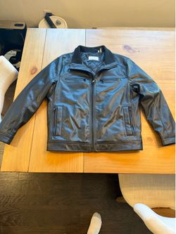Calvin Klein Men's Faux Leather Moto Jacket