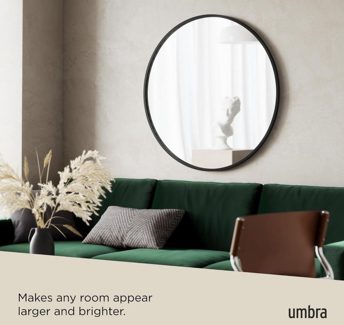 🚨COLOR:GOLD🚨 Umbra Hub Round Wall Mirror, Modern Style