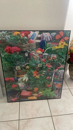 Framed Garden Scene Puzzle