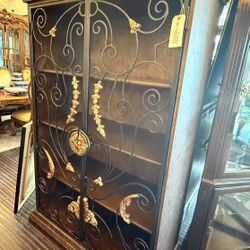 Curio With Ironwork Cabinet - 50% OFF OFFER!!!