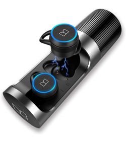 Brand New MONSTER Clarity 101 AirLinks Wireless Earbuds, Bluetooth 5.0 in-Ear Headphones with Charging Case, Stereo Earphones Deep Bass Sound, IPX5 Wa