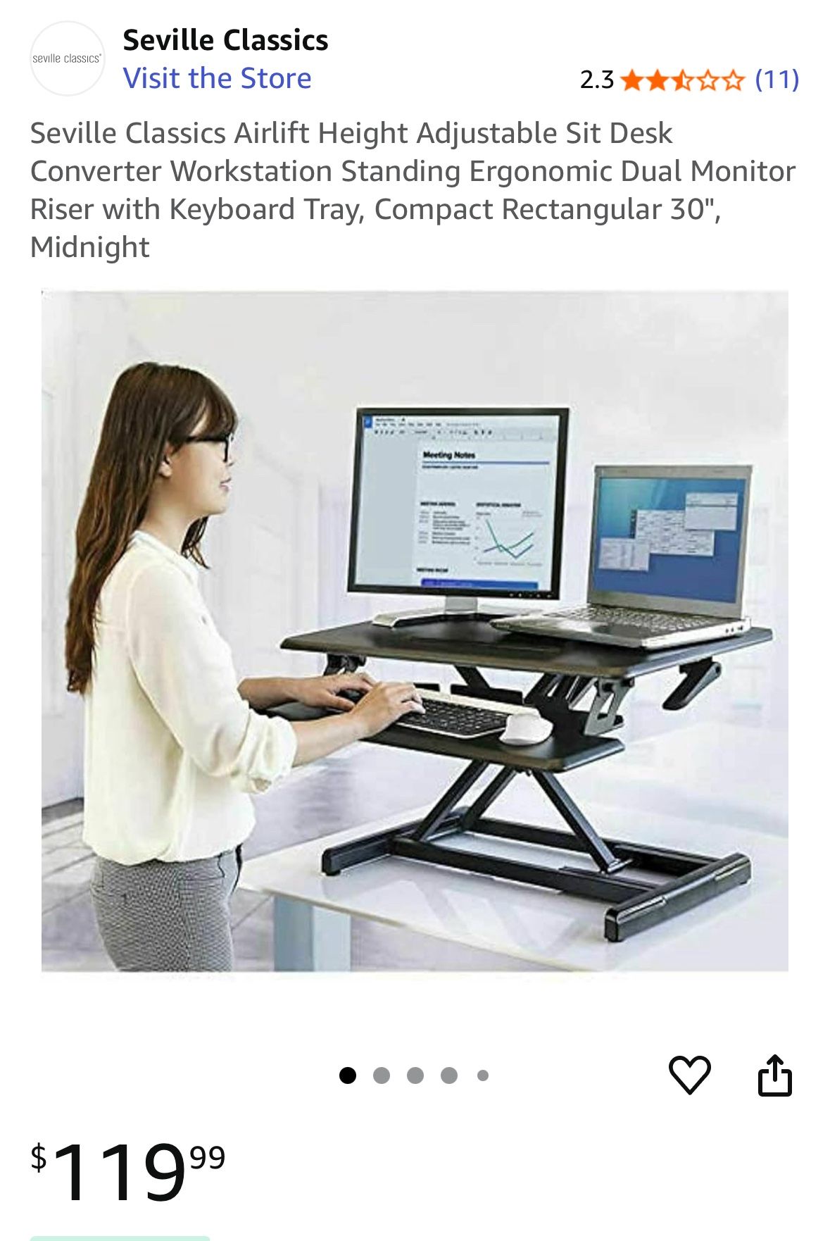 Airlift Pro Sit/Stand Desk Riser