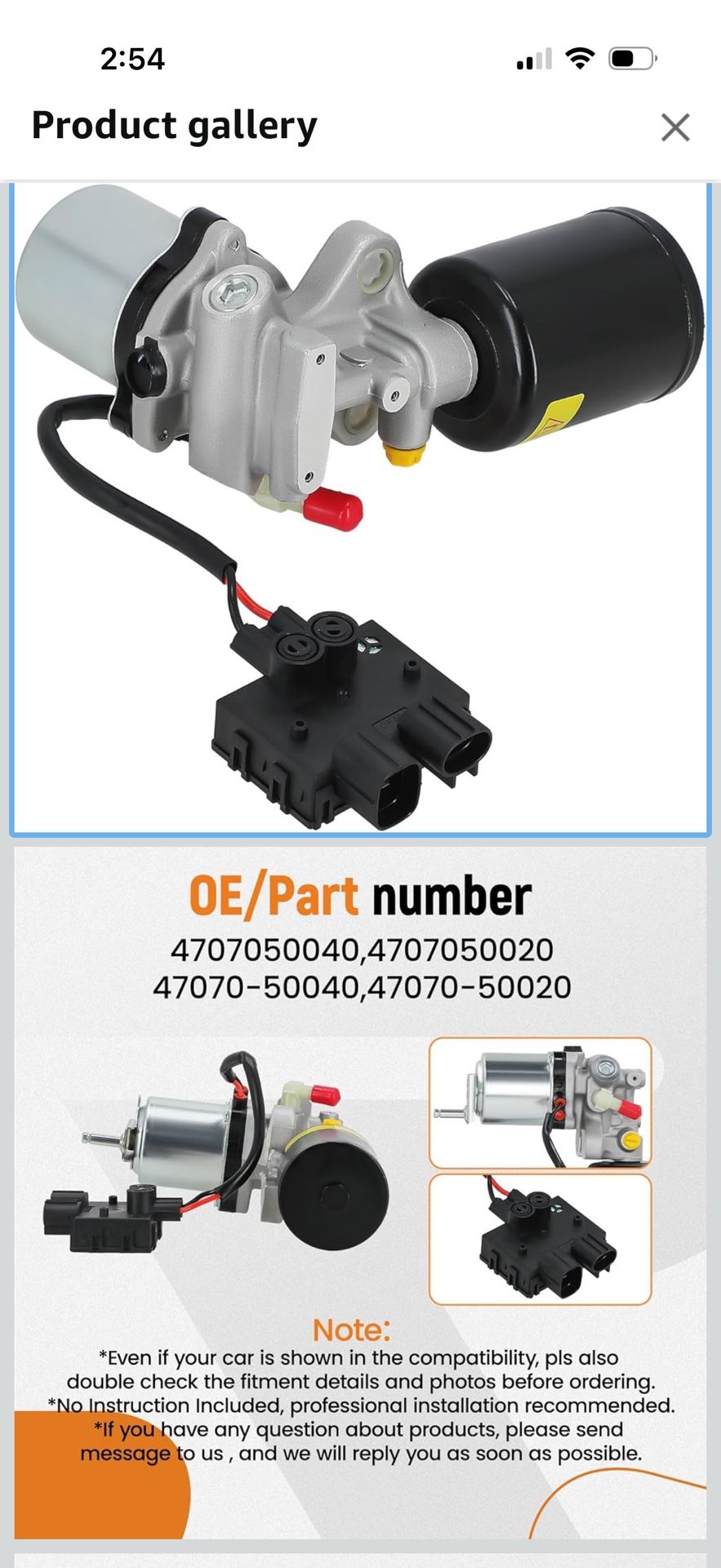 maXpeedingrods ABS Power Brake Booster Pump Assembly Fit for Lexus LS460 LS460L LS600h 2007-2017 Replace 47070-50040 47070-50020