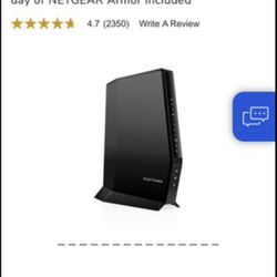 NIGHTHAWK Two-in-One Cable Modem + WiFi 6 Router Combo AX2700 model CAX30