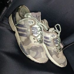Adidas ZX Flux Decon Green Camo Men’s Sz 7 Sneakers Shoes - M19686 🙌🔥