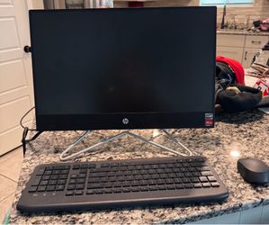 HP 22" Touch All-in-One Desktop, Ryzen 3 325OU, 8GB RAM, 1TB HDD, Black, Windows 11