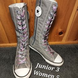 RARE Vintage Converse All Star Chuck Taylor Calf/Knee high Women 5