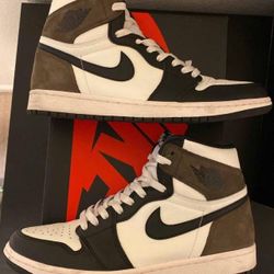 Retro Dark Mocha Jordan 1s Size 9