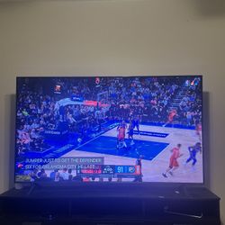 70” LG tv And 80” Tv Stand With Drawers