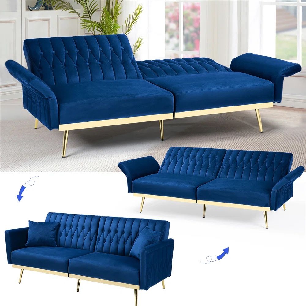 Somiya 70'' Upholstered Sleeper Sofa