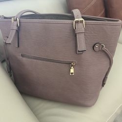 Soft Purple / Mauve with Silver-tone/Gold-tone hardware