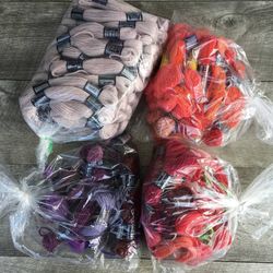 C: Huge Lot 120+ Crewel Needlepoint Tapestry Wool Yarn Skeins
