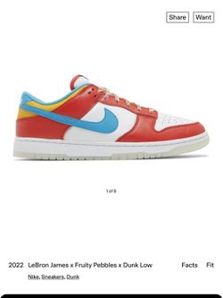 Lebron Jame Fruity Pebbles, Dunk Low