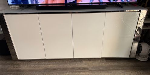 White server/tv stand