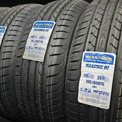 195/60R15 Set Of 4 Maxtrek New Tires
