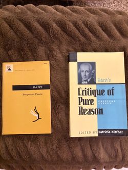 Kant Book Lot: Perpetual Peace (1957) + Critique of Pure Reason Essays (1998)