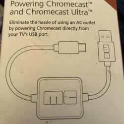 Mission Power Mini USB Cable for Powering Chromecast and Chromecast Ultra 