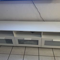 TV unit- Ikea brand; white, 70 7/8x16 1/8x20 7/8 "