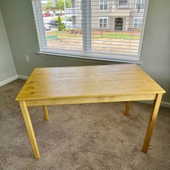 A new wooden table