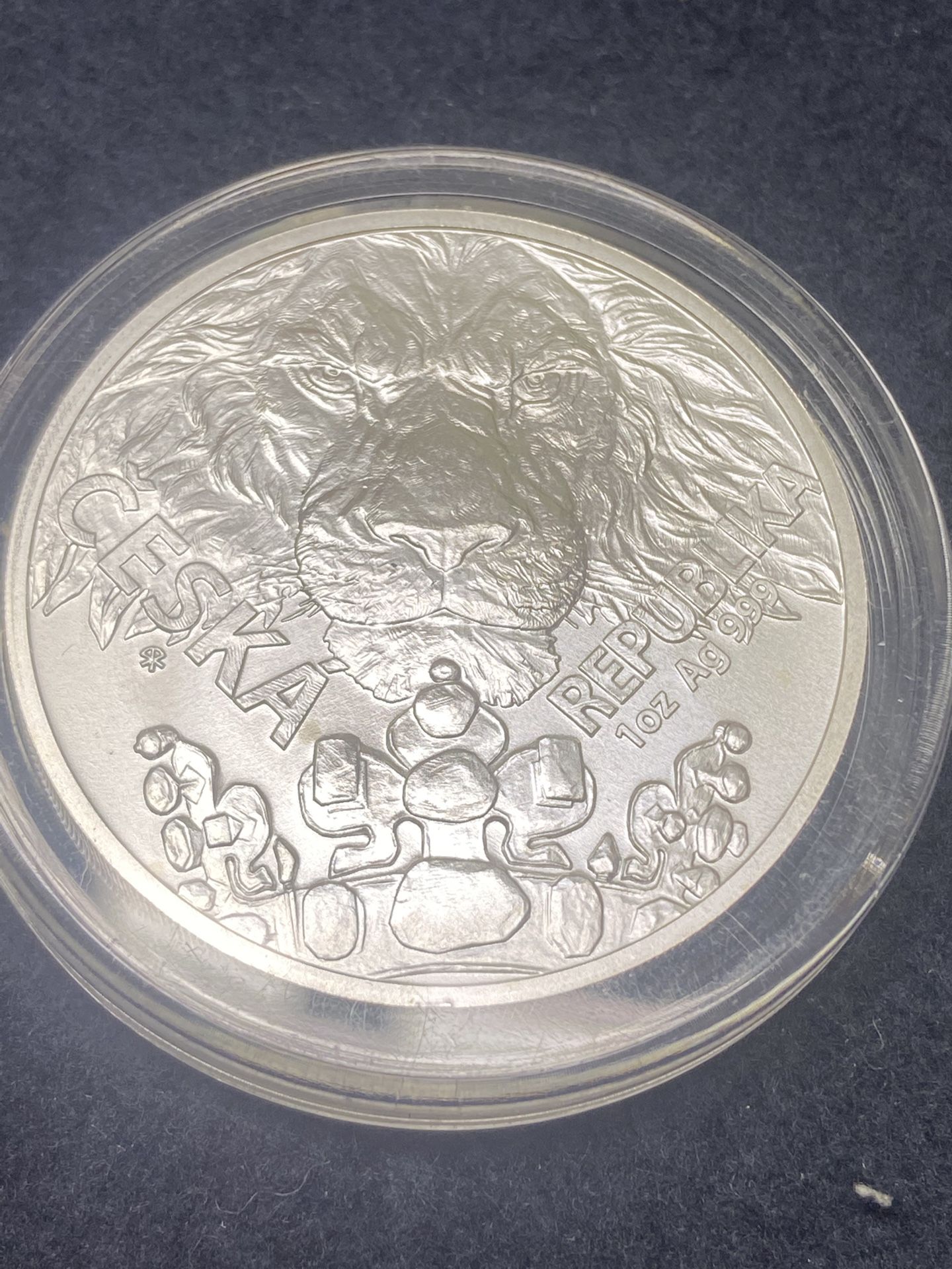 2023 Niue Island Czech $1 1oz Silver Czech Lion Coin Bullion .999