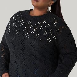 Lace Long sleeve vodka sweater