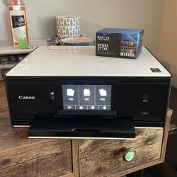 HUGE MOVING SALE! Canon Pixma TS9020 wireless inkjet printer & ink. Check my profile for more items!