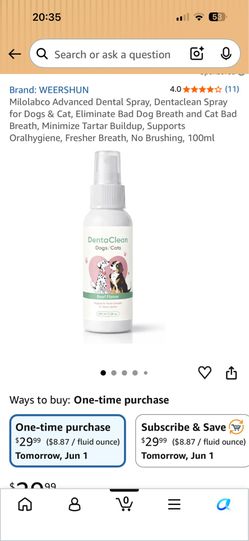 Dog dental spray