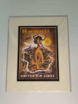 Hawaii United Airlines Poster Print