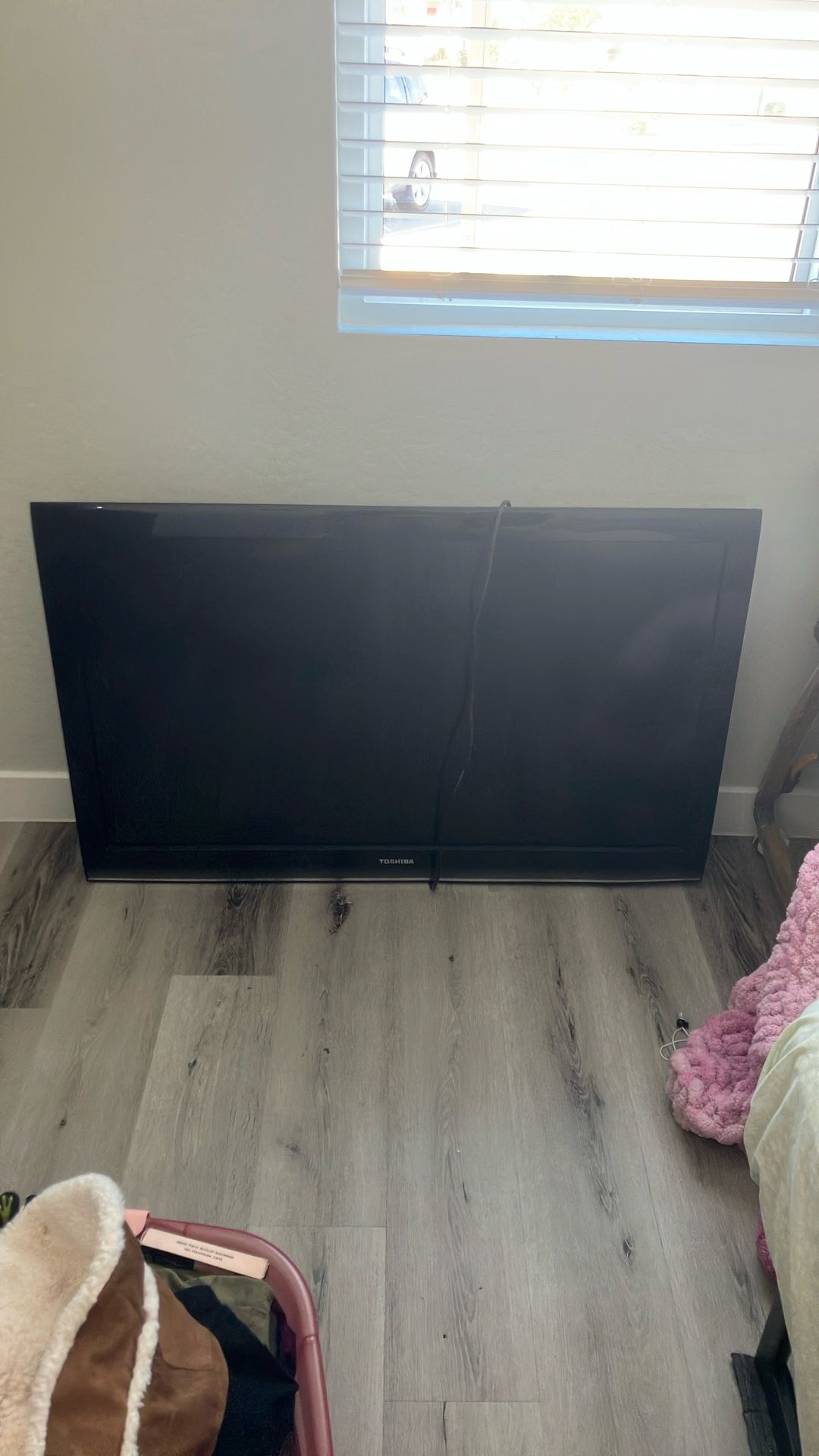 46” TOSHIBA TV w/ Extended Mount