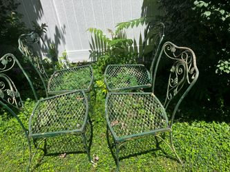 Metal chairs