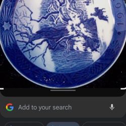 Vintage  Christmas Plate 1967 