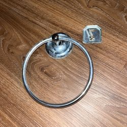 circle towel rack ring silver Bathroom Holder B001
